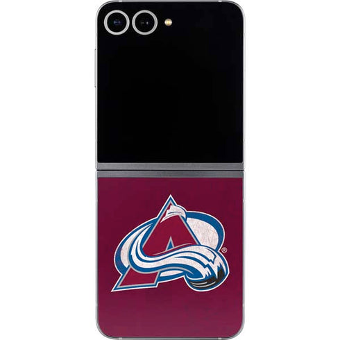 NHL Colorado Avalanche Distressed Galaxy Z Flip6 Skin